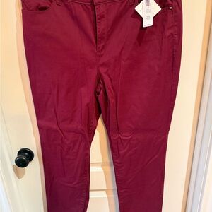 Chico's Rich Burgundy Jeans